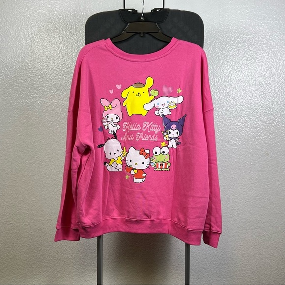 Sanrio Hello Kitty and Friends Aurora Pink Sweatshirt Size XXL - Picture 4 of 8